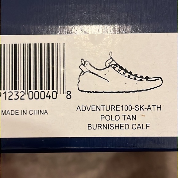 Polo Ralph Lauren Adventure 100 SK ATH tan burnished calf leather shoes Mens 8.5 - Picture 14 of 16